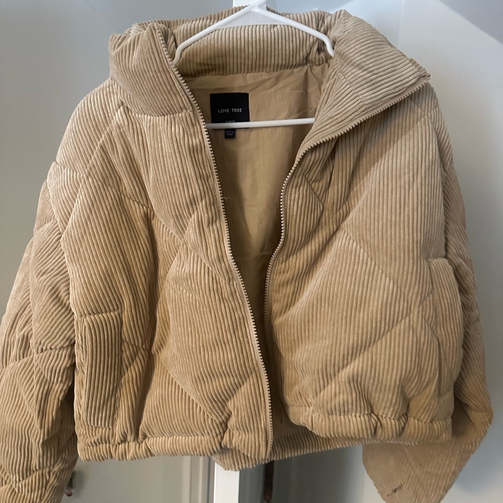 Love Tree Tan Corduroy Jacket